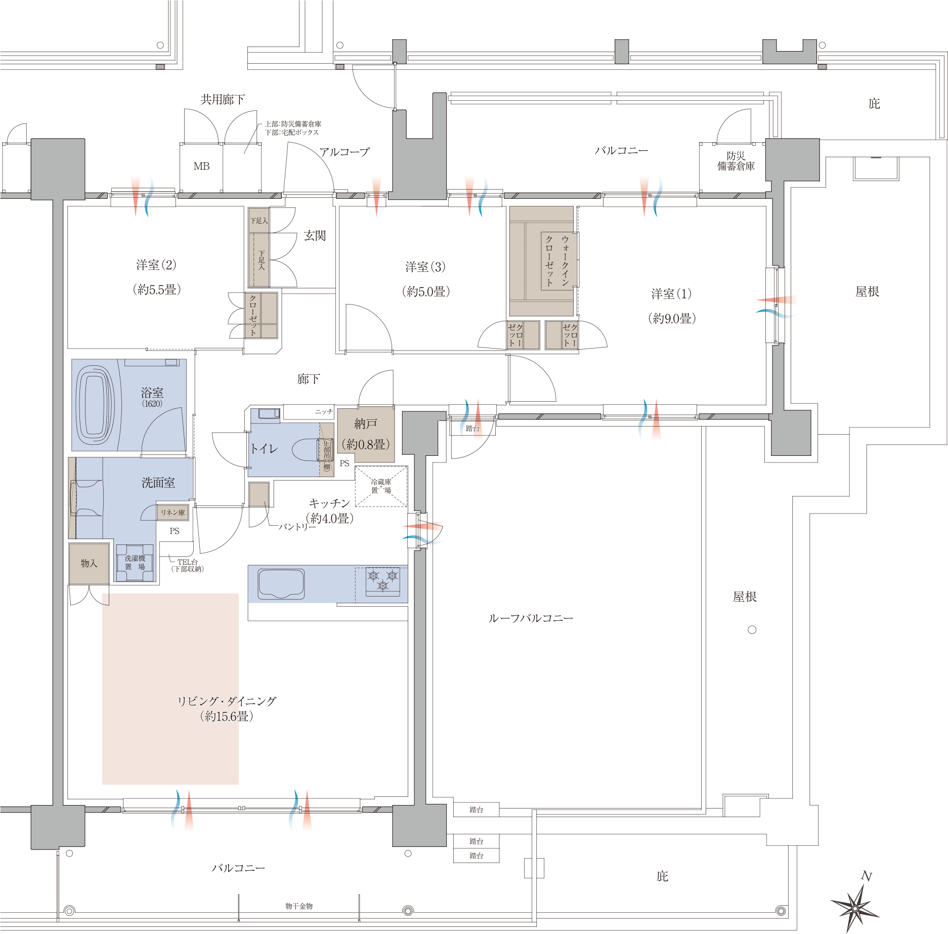 Hrタイプの間取り図 基本プラン
