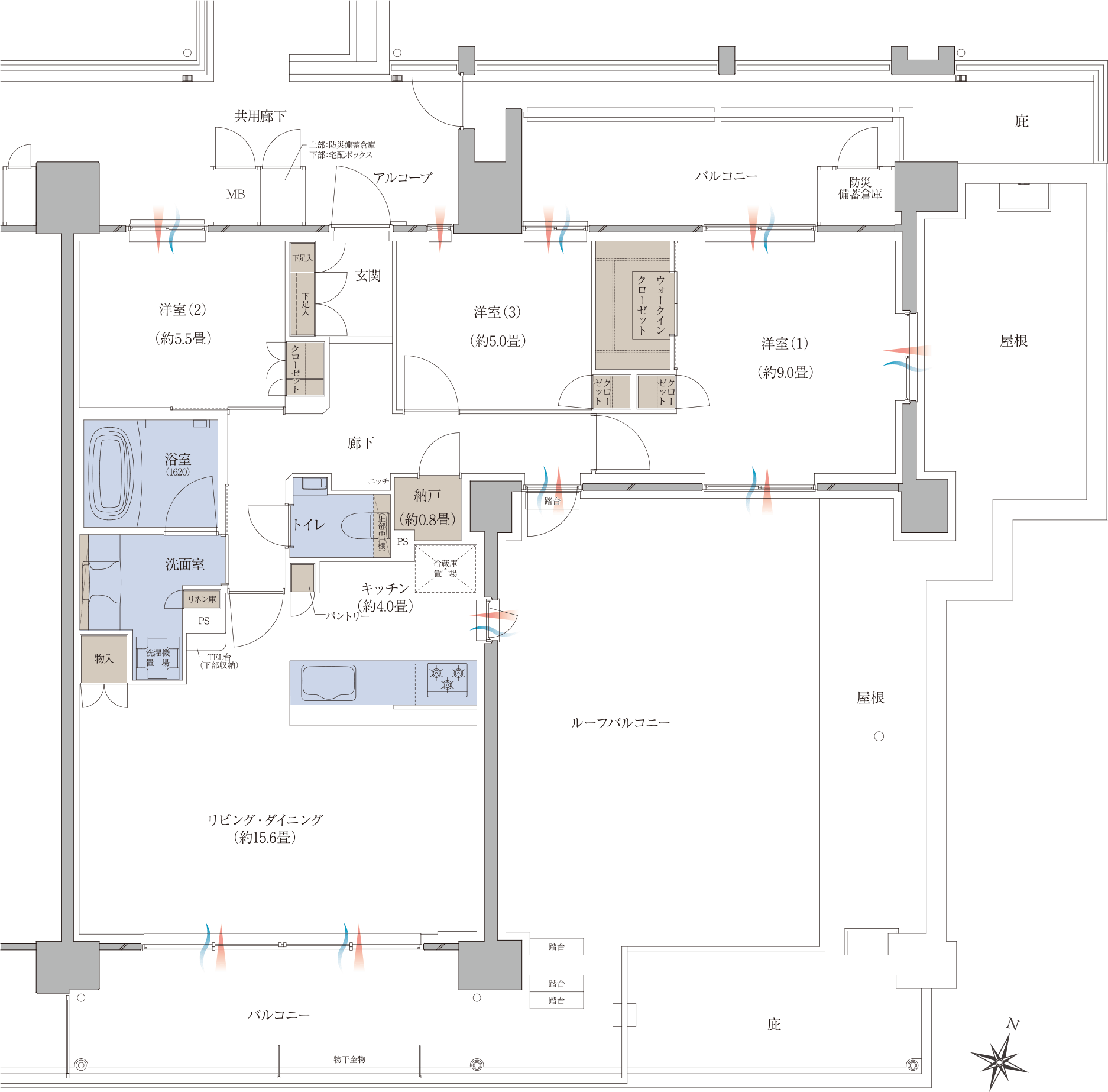 Hrタイプの間取り図 基本プラン